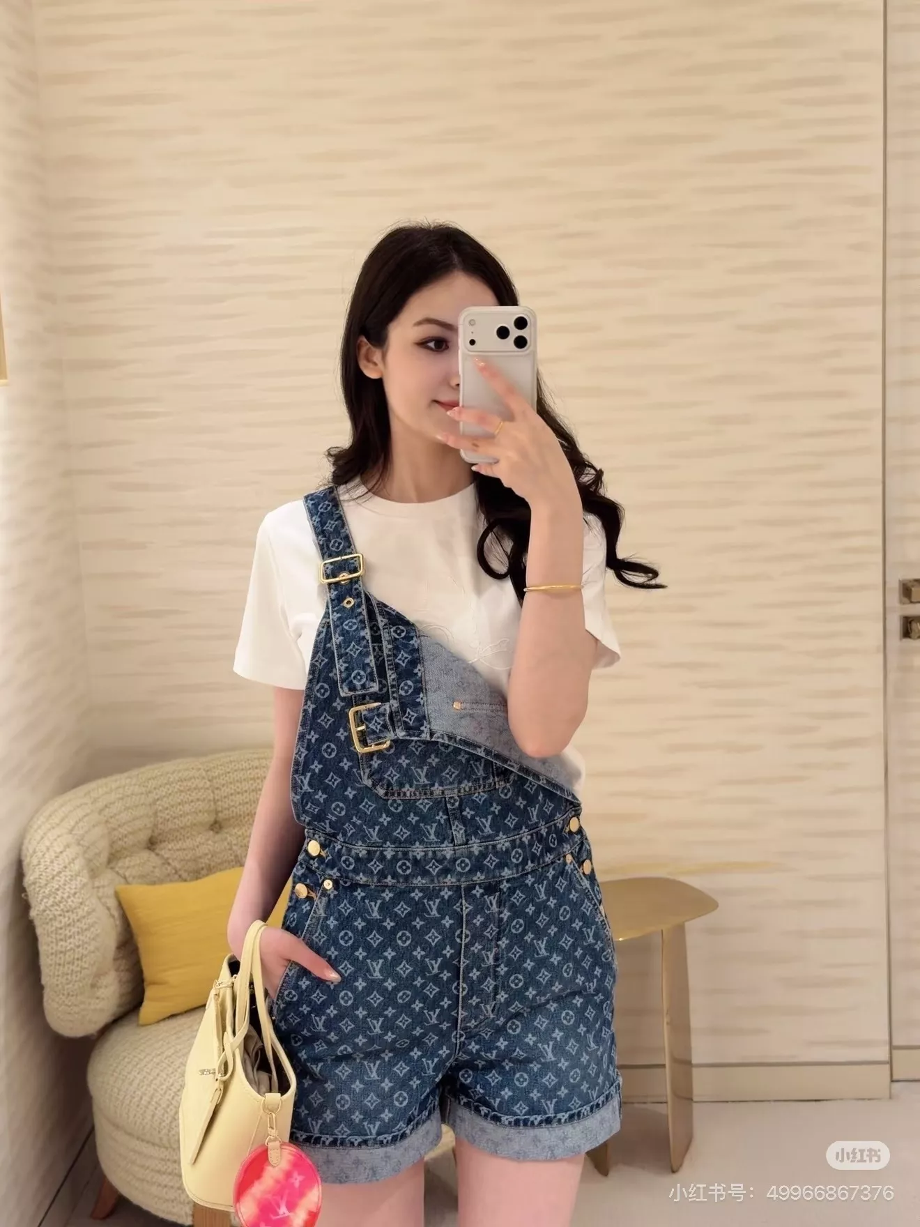 루이비통 모노그램 워싱 데님 오버롤 숏팬츠 상세 이미지 57