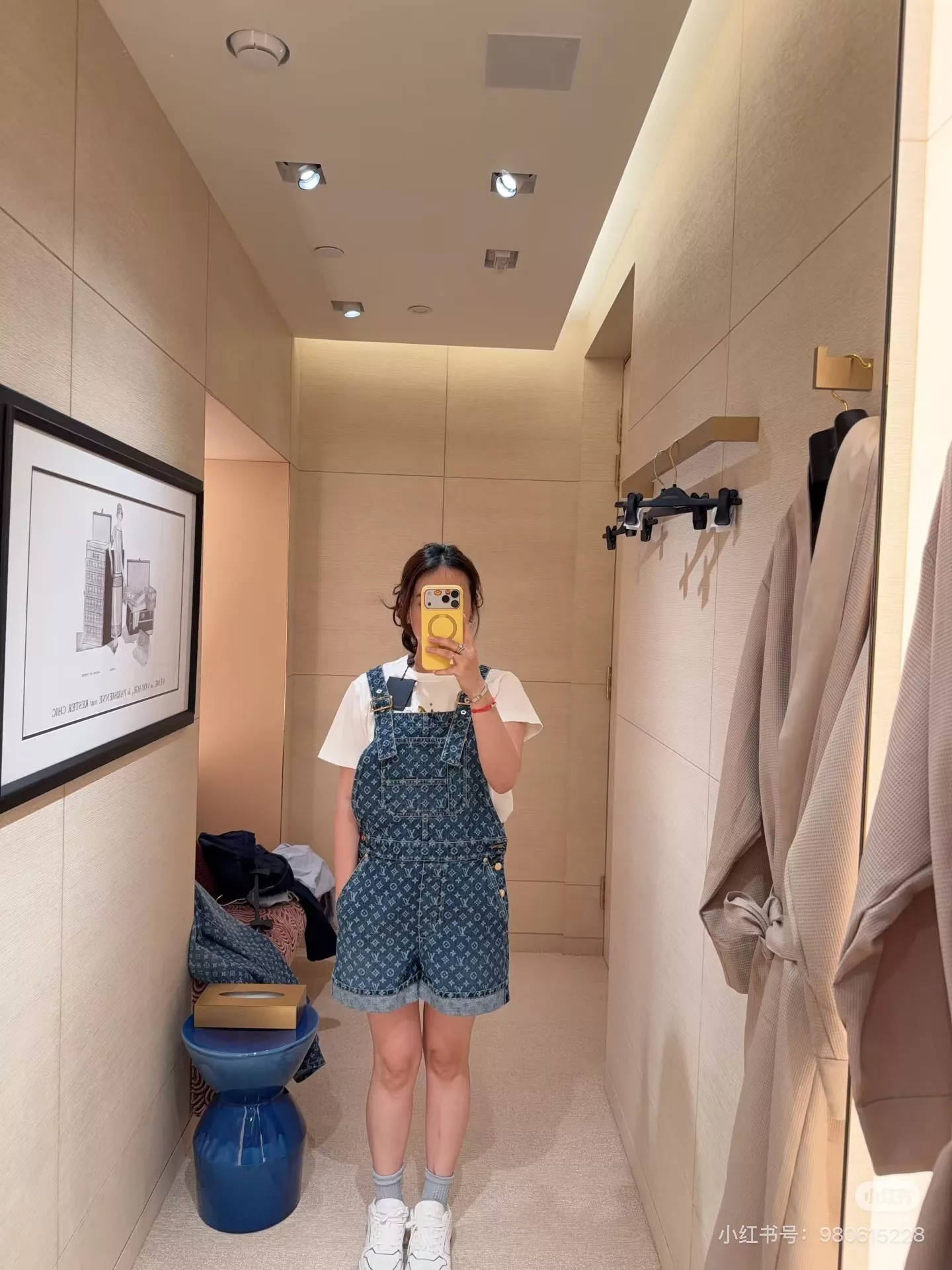 루이비통 모노그램 워싱 데님 오버롤 숏팬츠 상세 이미지 69