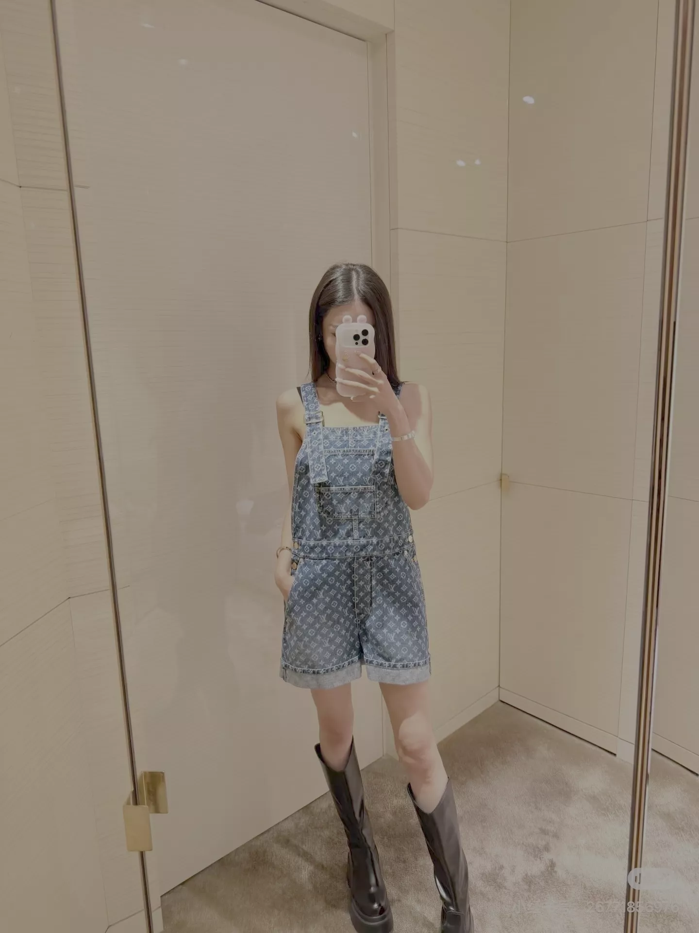 루이비통 모노그램 워싱 데님 오버롤 숏팬츠 상세 이미지 71
