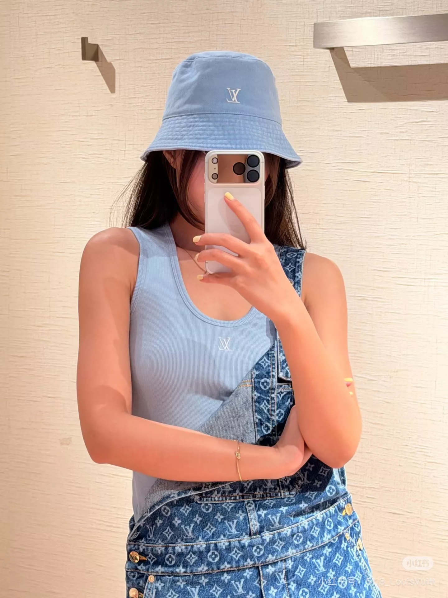 루이비통 모노그램 워싱 데님 오버롤 숏팬츠 상세 이미지 76
