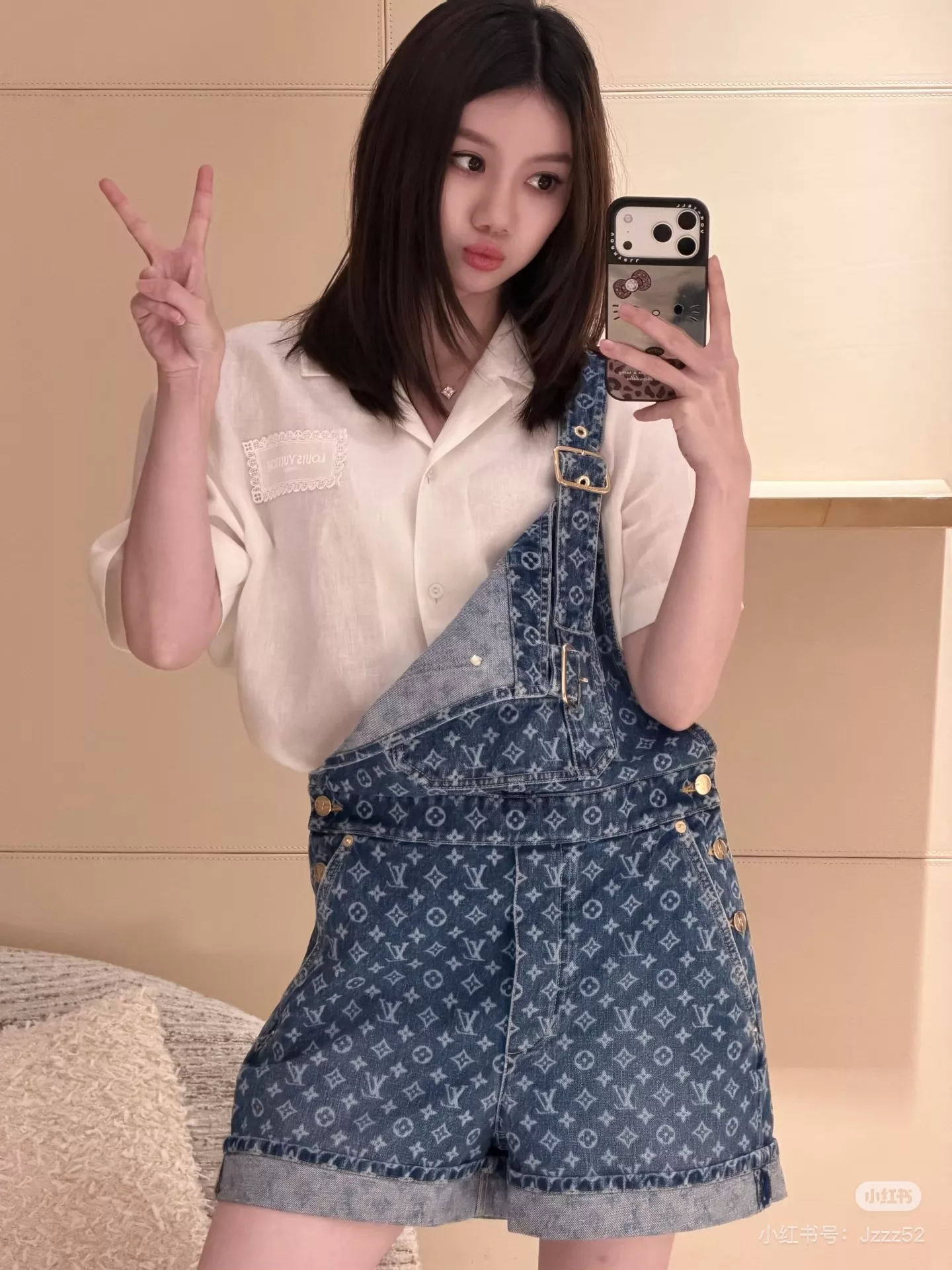루이비통 모노그램 워싱 데님 오버롤 숏팬츠 상세 이미지 62