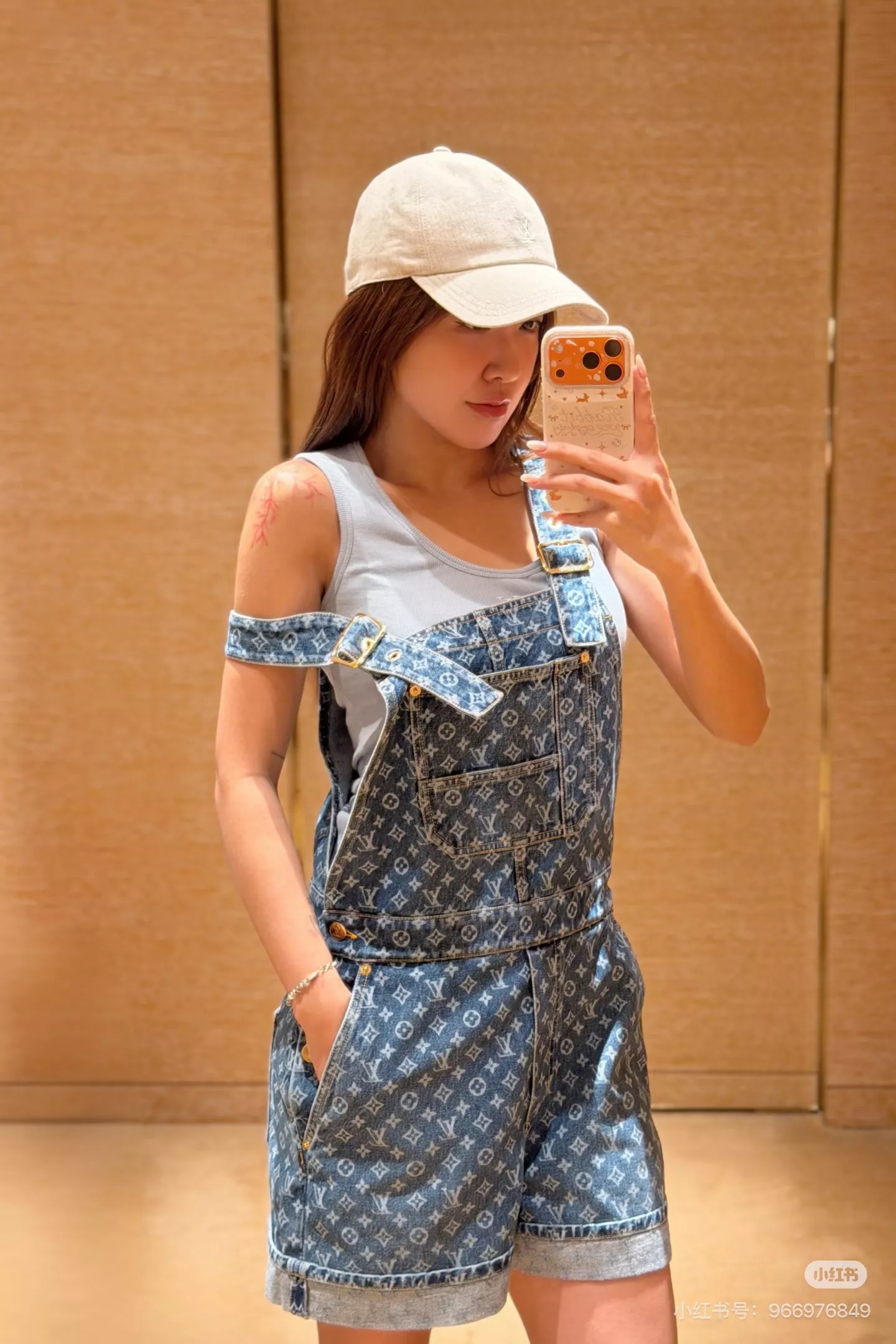 루이비통 모노그램 워싱 데님 오버롤 숏팬츠 상세 이미지 23