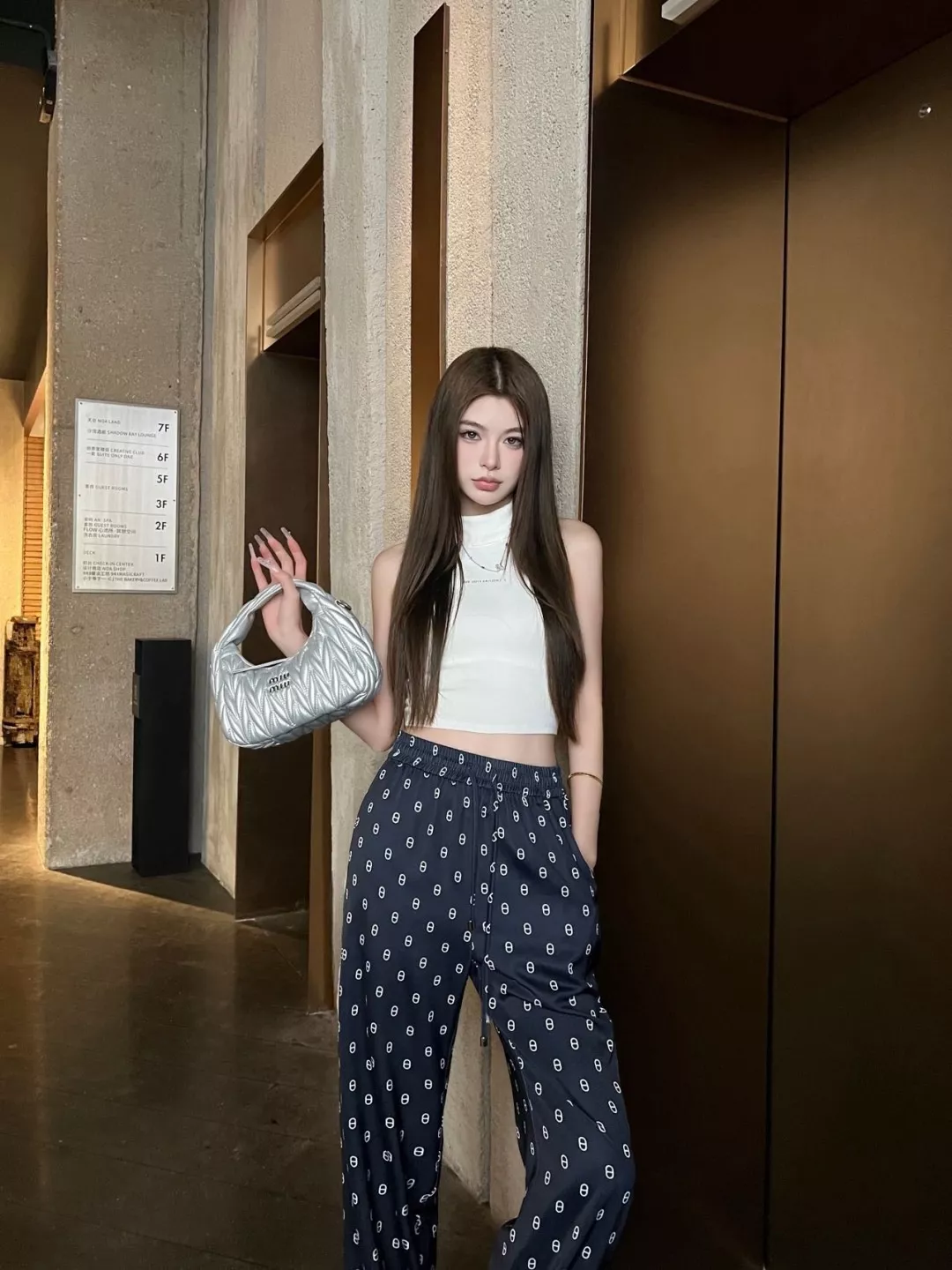에르메스 빈티지 패턴 드로스트링 와이드 팬츠 상세 이미지 17