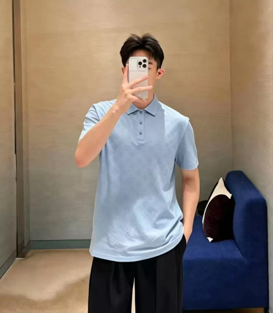 루이비통 모노그램 자카드 포켓 폴로 상의 상세 이미지 34