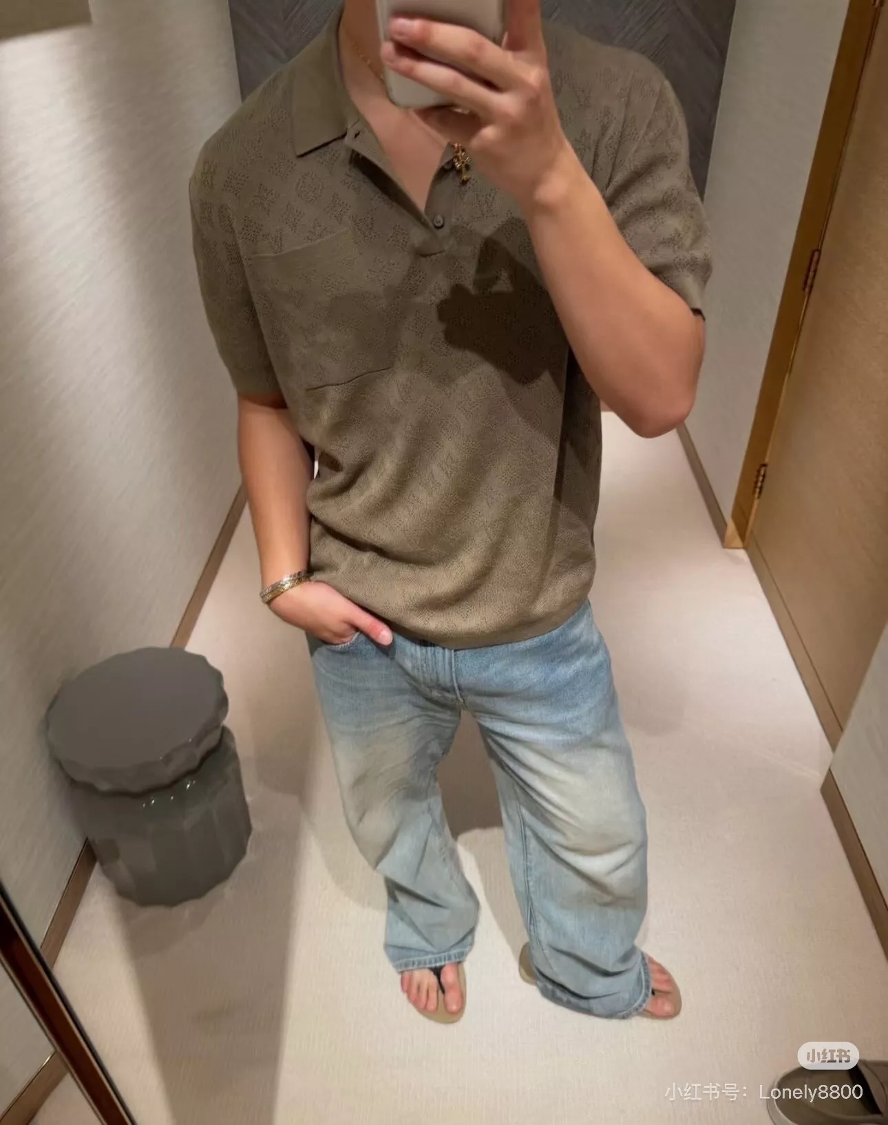 루이비통 모노그램 자카드 포켓 폴로 상의 상세 이미지 26