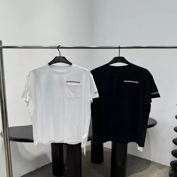 크롬하츠 포켓 디테일 루즈핏 반팔 상의