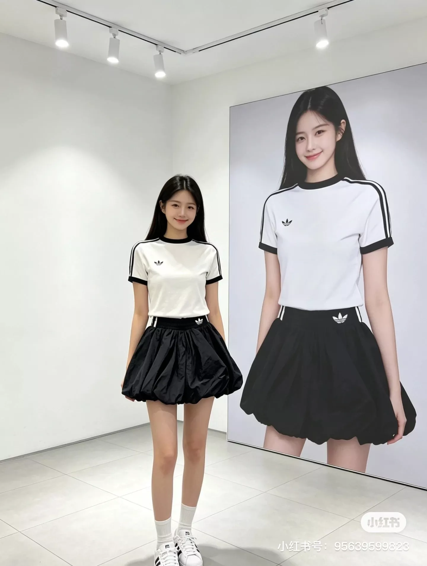 아디다스 버블 실루엣 캐주얼 스커트 상세 이미지 20