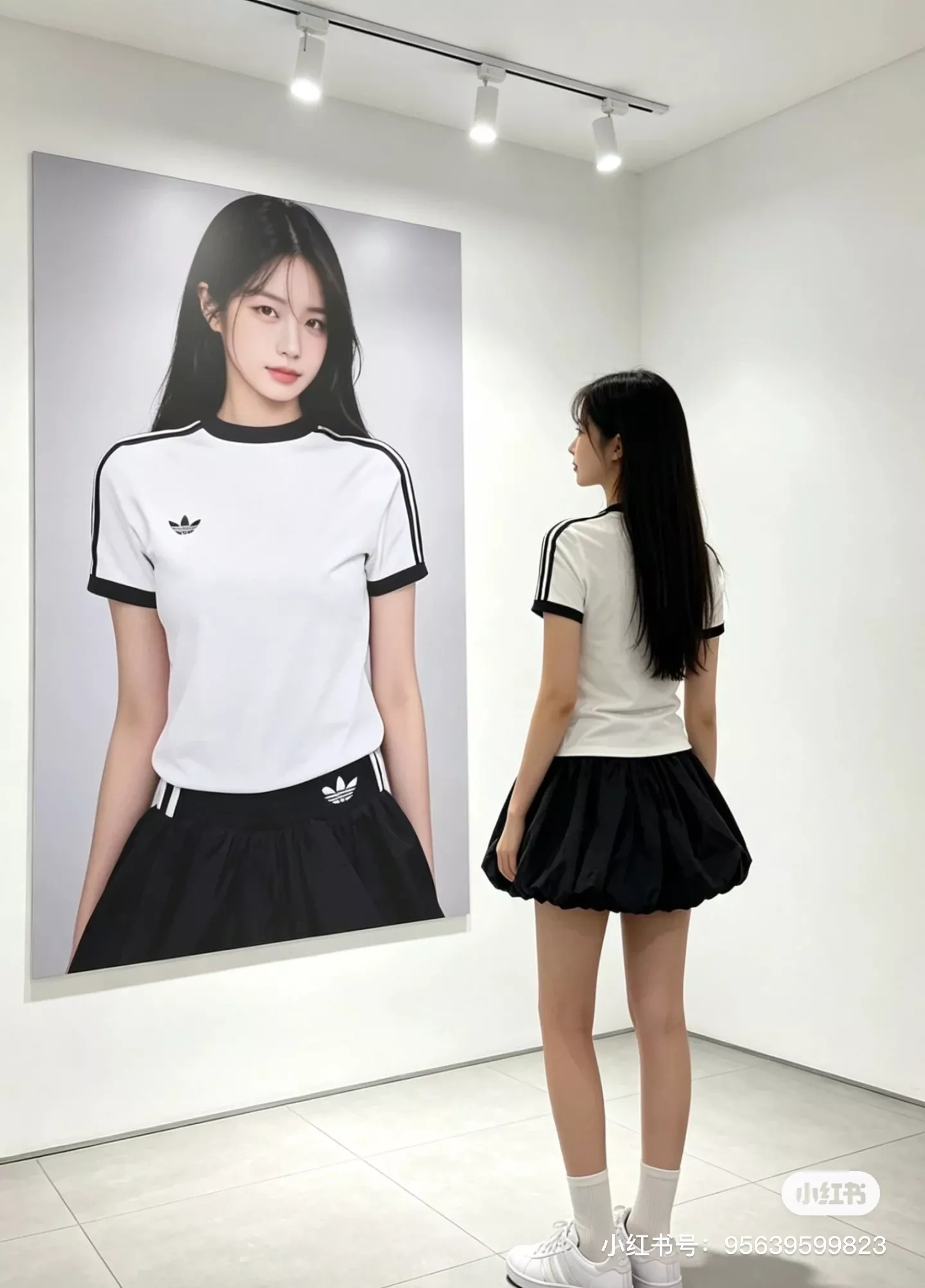 아디다스 버블 실루엣 캐주얼 스커트 상세 이미지 44