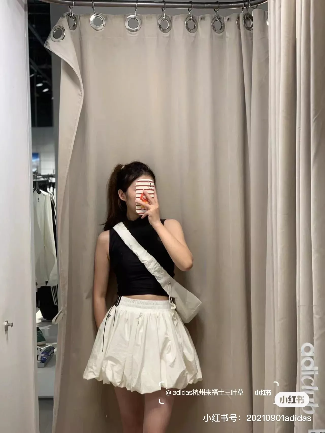 아디다스 버블 실루엣 캐주얼 스커트 상세 이미지 22
