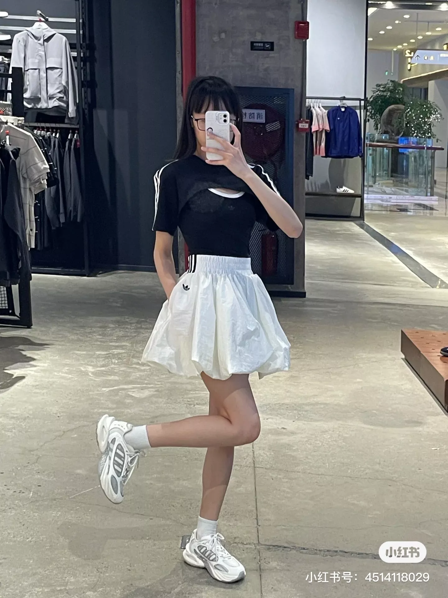 아디다스 버블 실루엣 캐주얼 스커트 상세 이미지 34