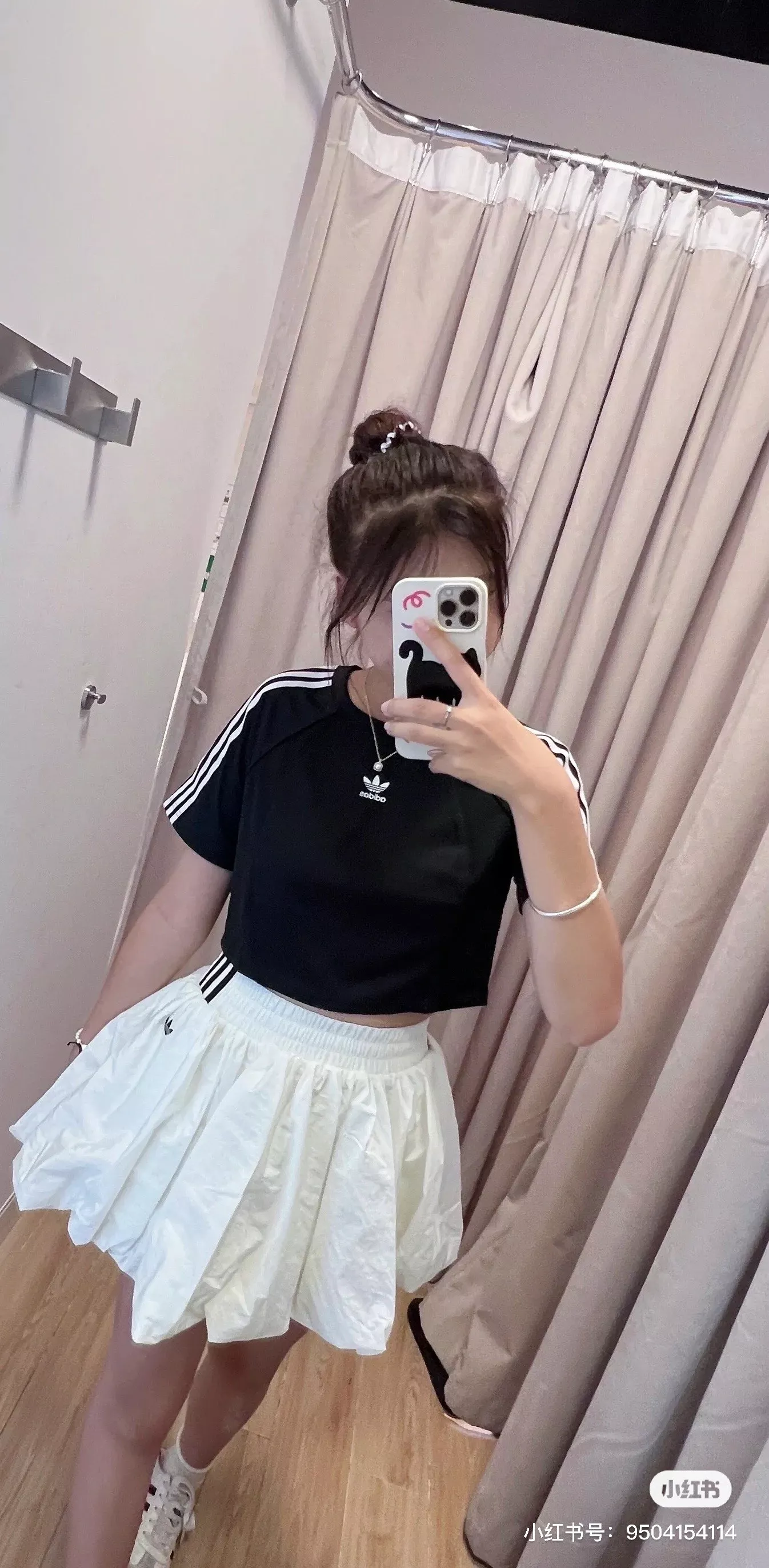 아디다스 버블 실루엣 캐주얼 스커트 상세 이미지 27