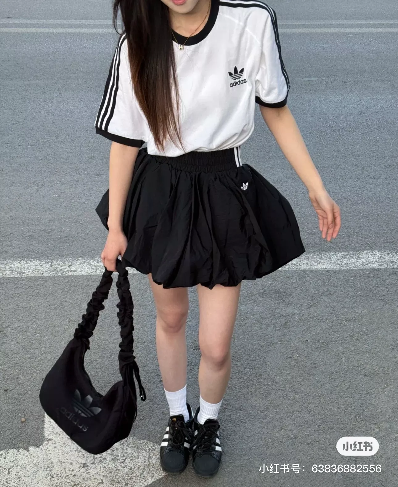 아디다스 버블 실루엣 캐주얼 스커트 상세 이미지 15