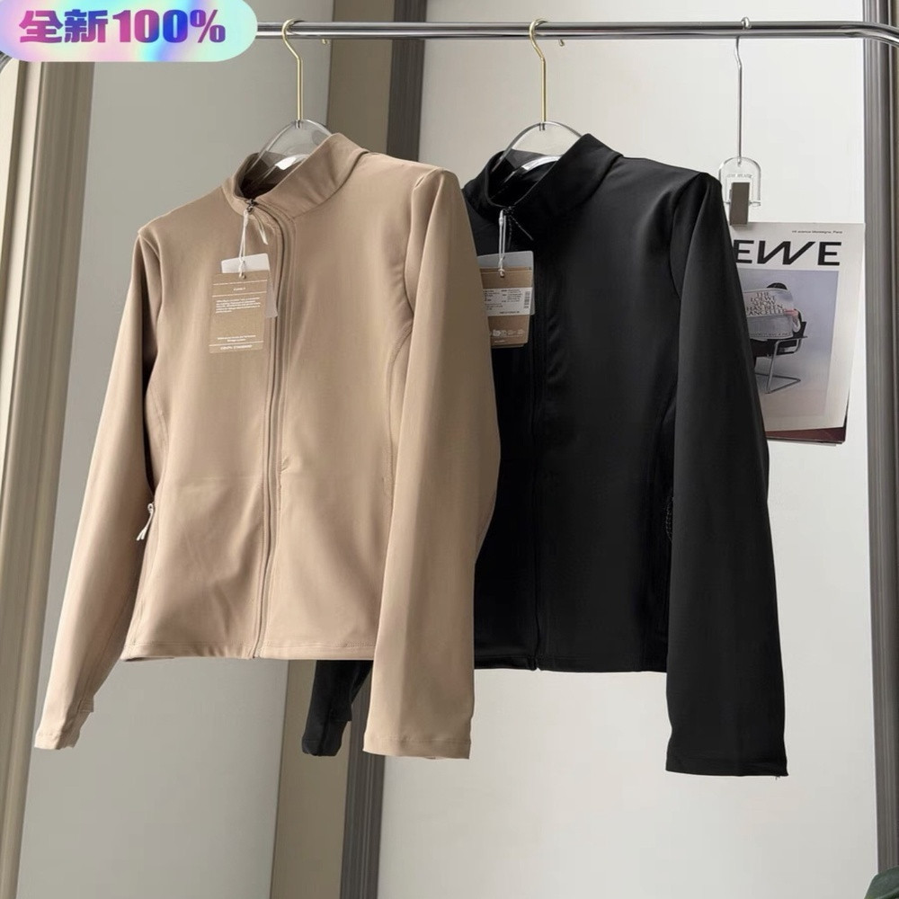 온 여성 러닝 스트레치 집업 아우터