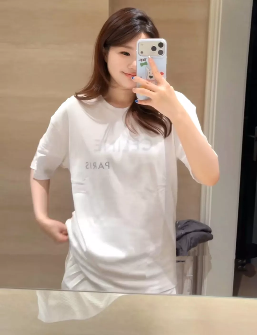 셀린느 더블 로고 포인트 루즈핏 티 상세 이미지 17
