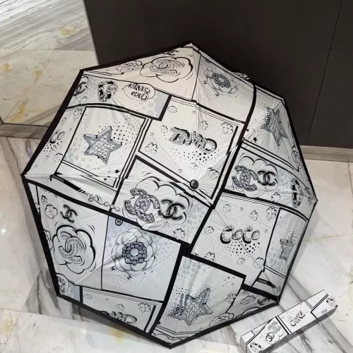 샤넬 삼단 자동 접이 우산