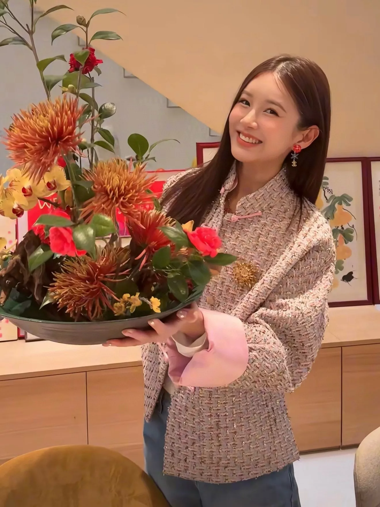 샤넬 플라워 스타 장식 이어 액세서리 상세 이미지 13