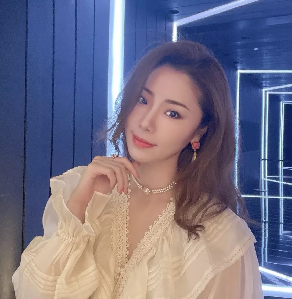샤넬 진주 더블 라인 초커 네크리스 상세 이미지 44