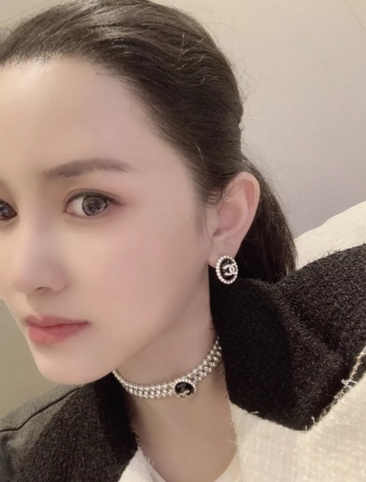샤넬 진주 더블 라인 초커 네크리스 상세 이미지 27
