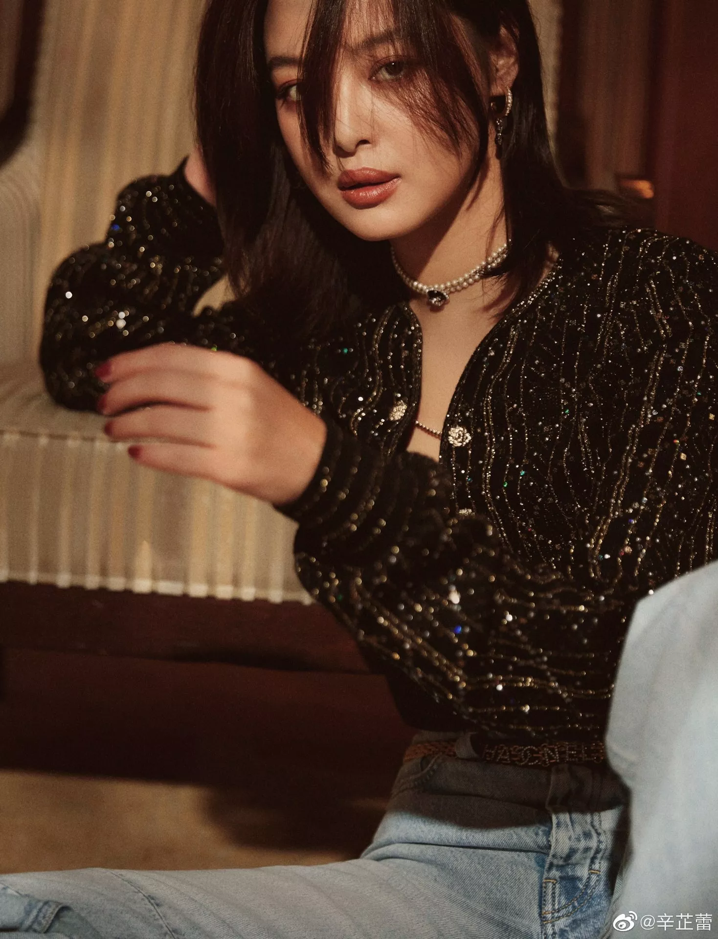 샤넬 진주 더블 라인 초커 네크리스 상세 이미지 28