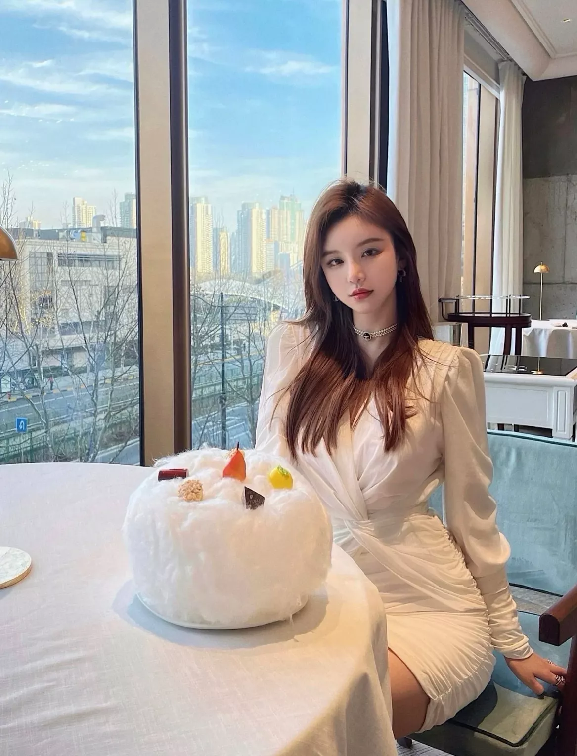 샤넬 진주 더블 라인 초커 네크리스 상세 이미지 13
