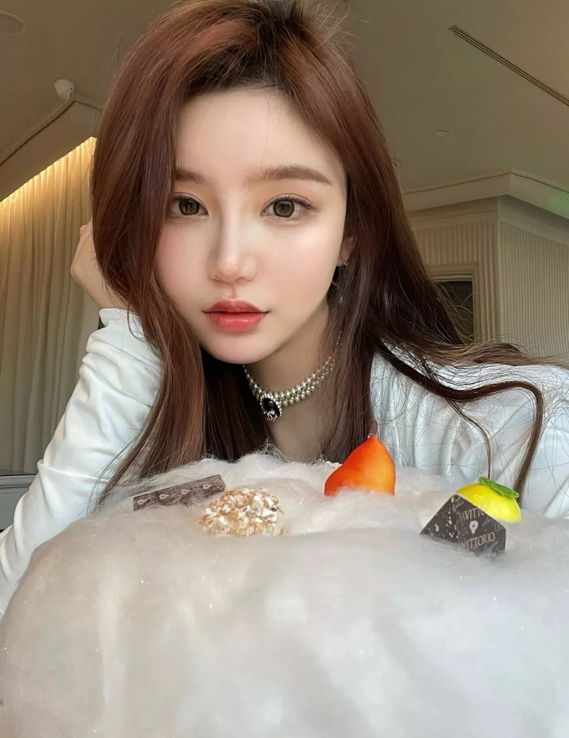 샤넬 진주 더블 라인 초커 네크리스 상세 이미지 14