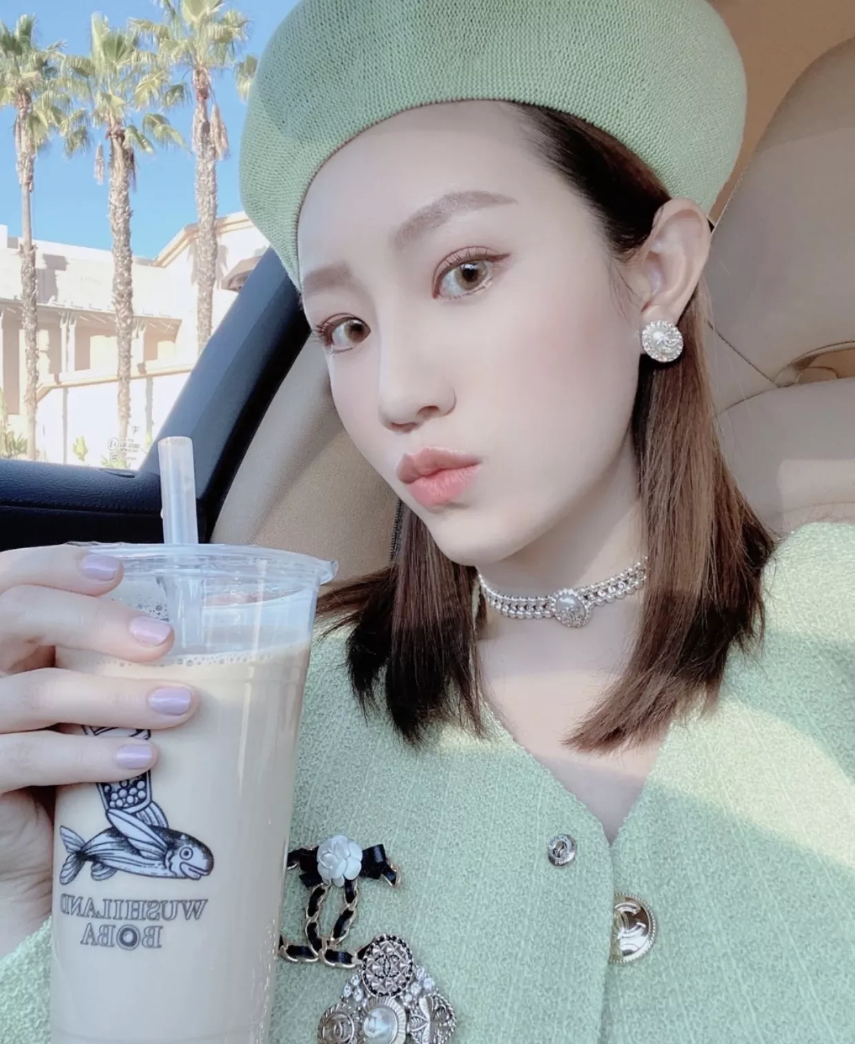 샤넬 진주 더블 라인 초커 네크리스 상세 이미지 22