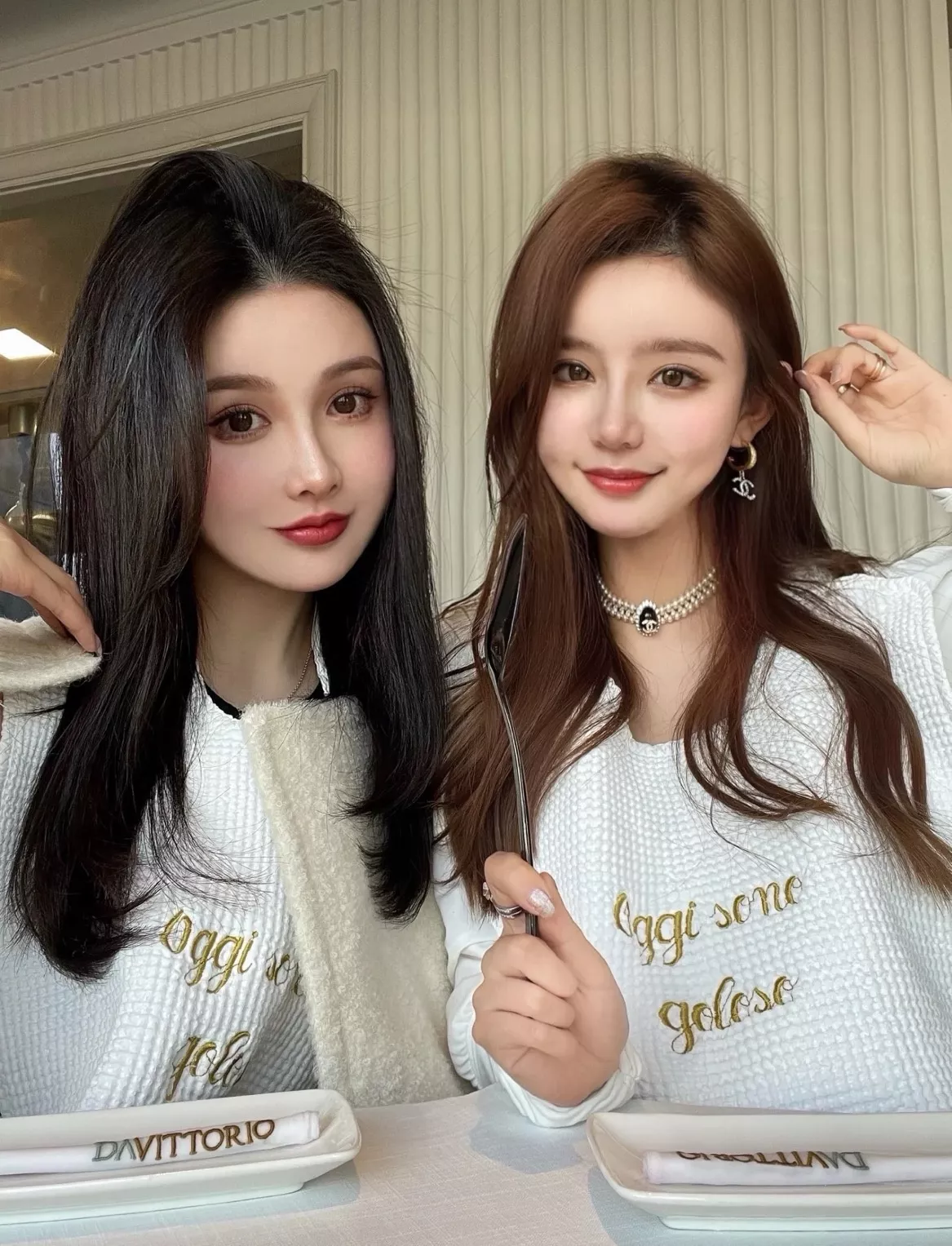 샤넬 진주 더블 라인 초커 네크리스 상세 이미지 16