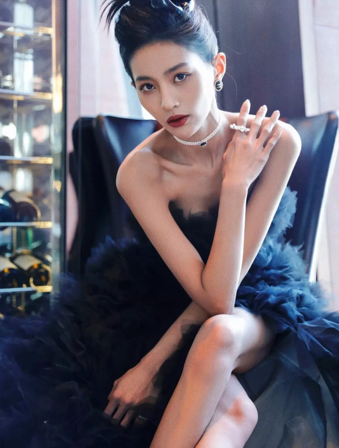 샤넬 진주 더블 라인 초커 네크리스 상세 이미지 40