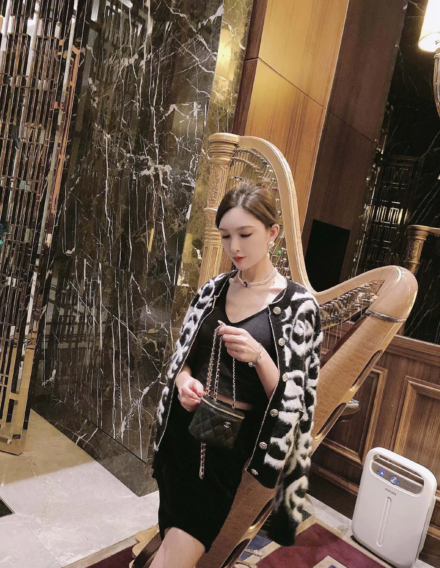 샤넬 진주 더블 라인 초커 네크리스 상세 이미지 25