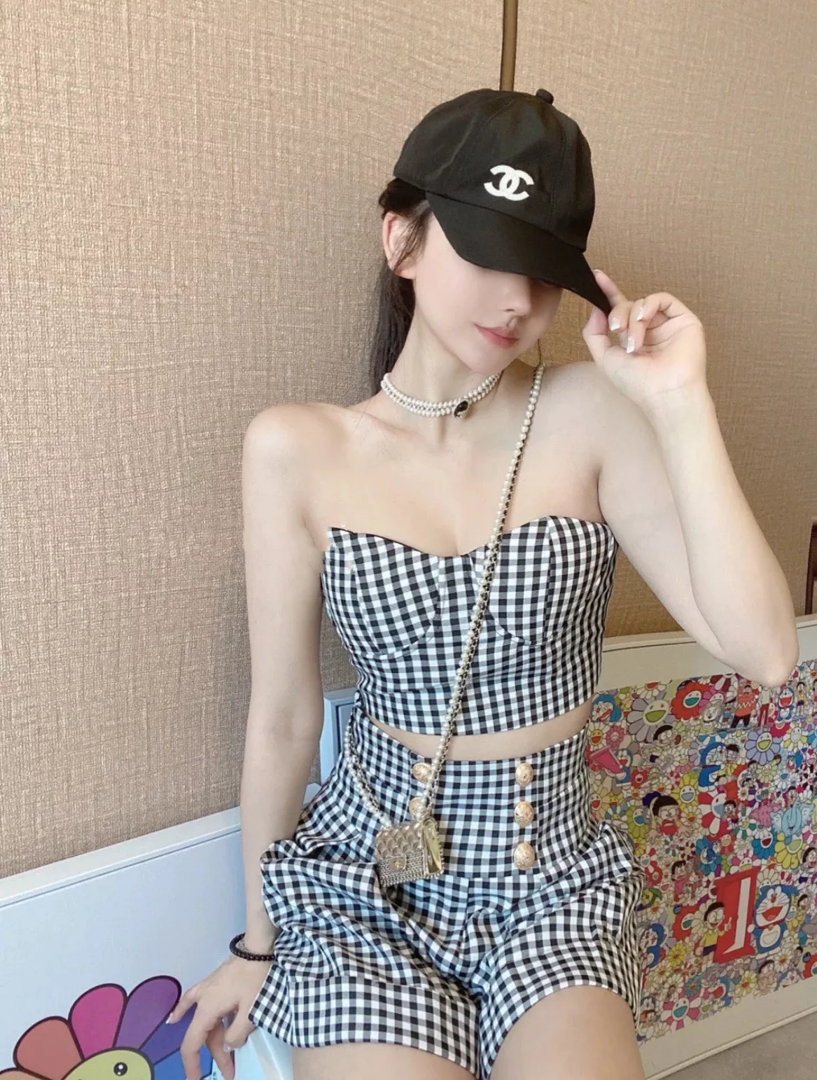 샤넬 진주 더블 라인 초커 네크리스 상세 이미지 19