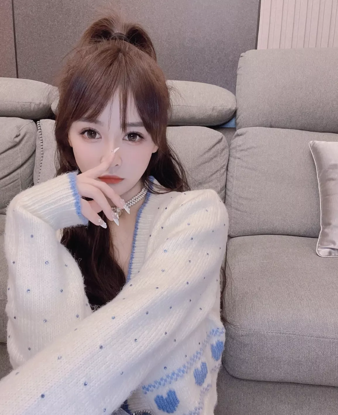 샤넬 진주 더블 라인 초커 네크리스 상세 이미지 48