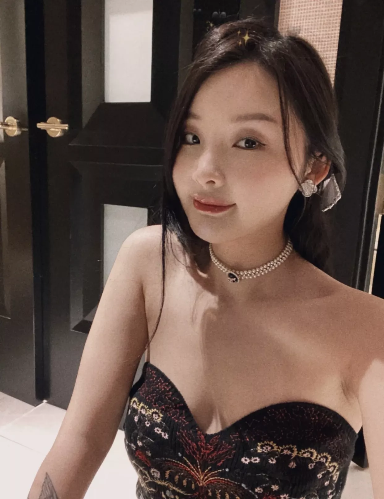 샤넬 진주 더블 라인 초커 네크리스 상세 이미지 23