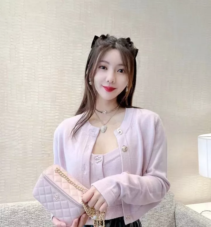 샤넬 하트 장식 진주 포인트 네크리스 상세 이미지 59