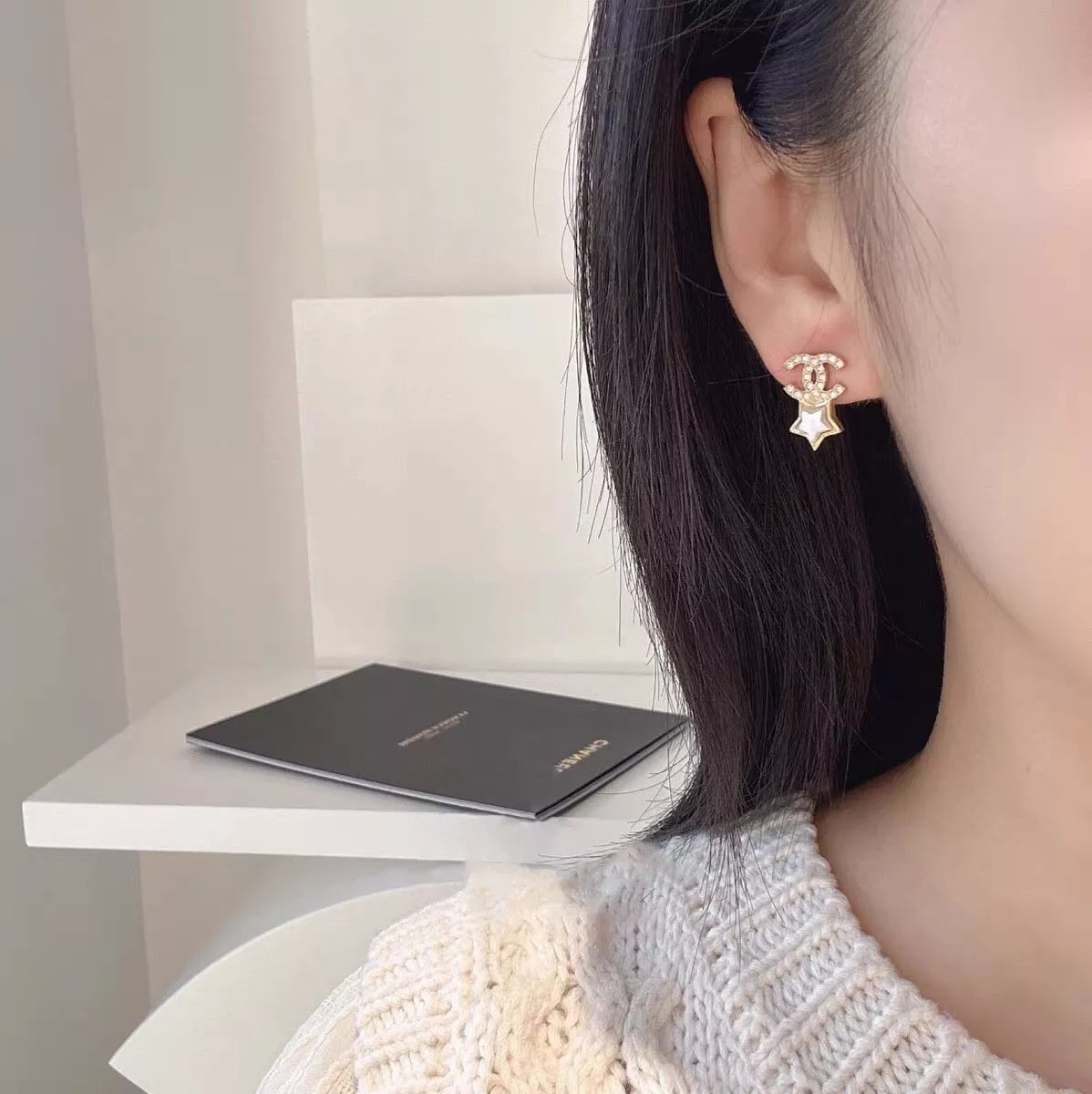 샤넬 스타 펄 더블씨 이어 액세서리 상세 이미지 11