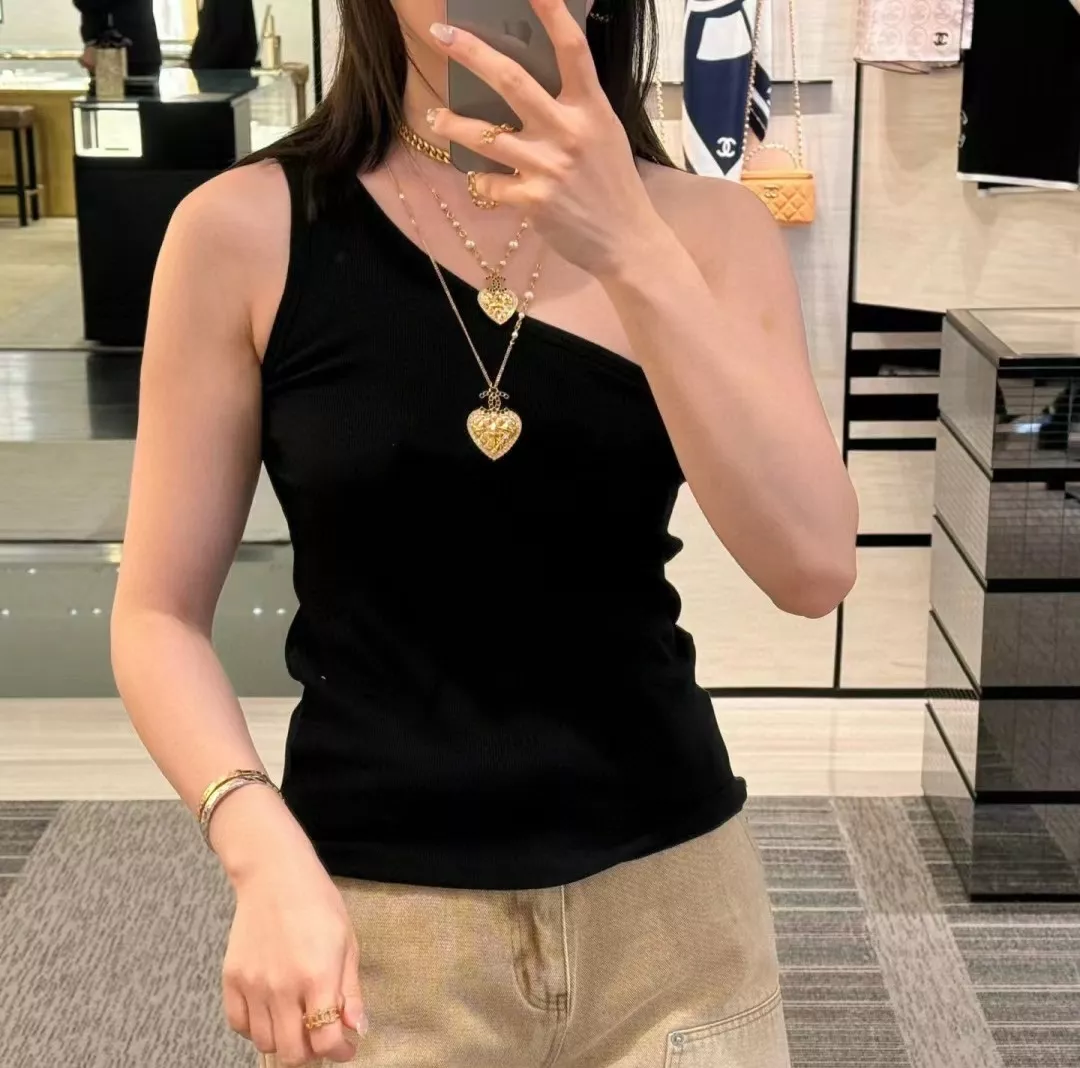 샤넬 하트 퀼팅 펜던트 네크리스 상세 이미지 10