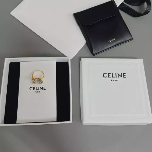 셀린느 금색과 은색이 조화로운 개선문 링