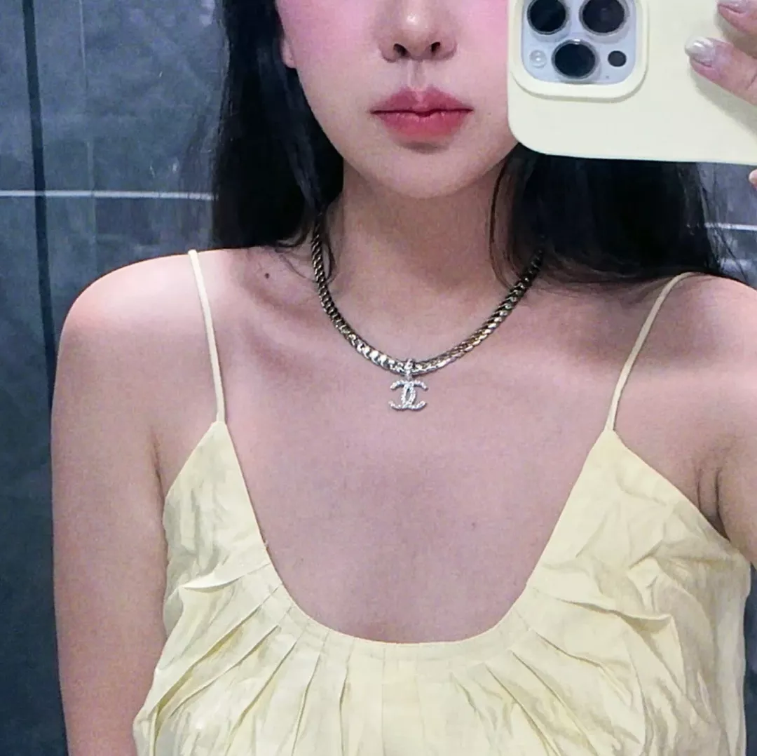 샤넬 체인 장식 펜던트 네크리스 상세 이미지 23