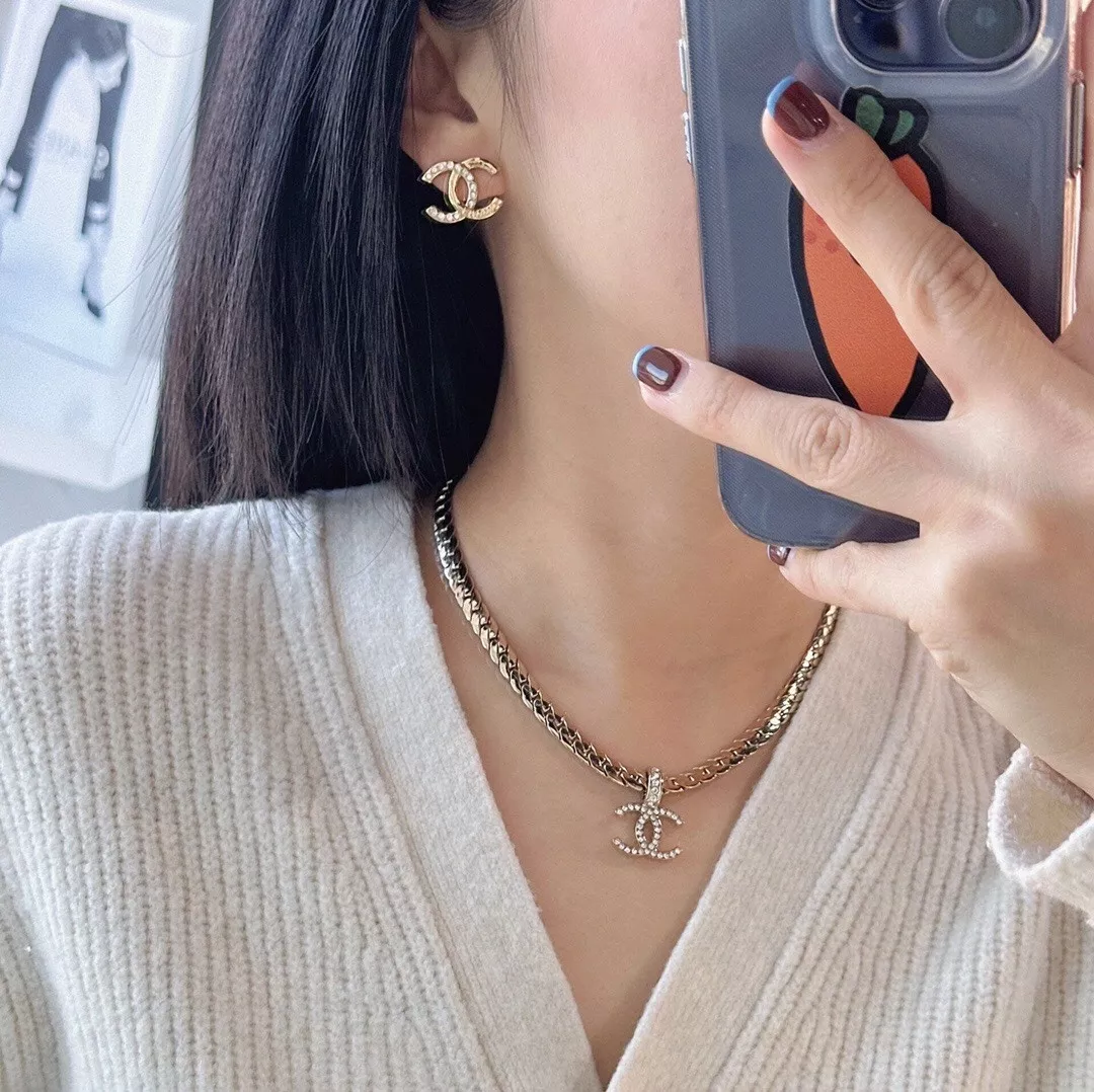 샤넬 체인 장식 펜던트 네크리스 상세 이미지 22