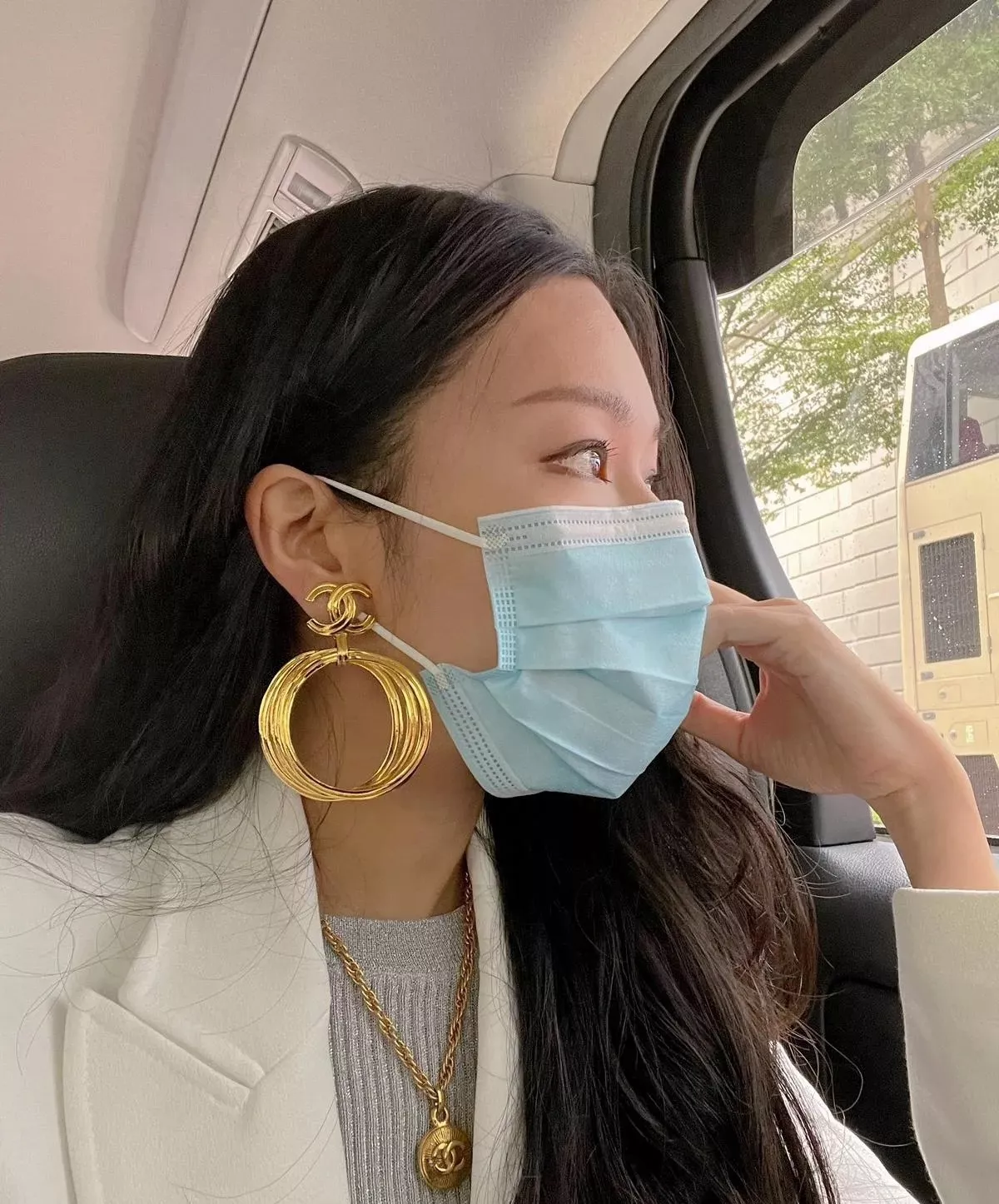 샤넬 빈티지 원형 펜던트 네크리스 상세 이미지 18