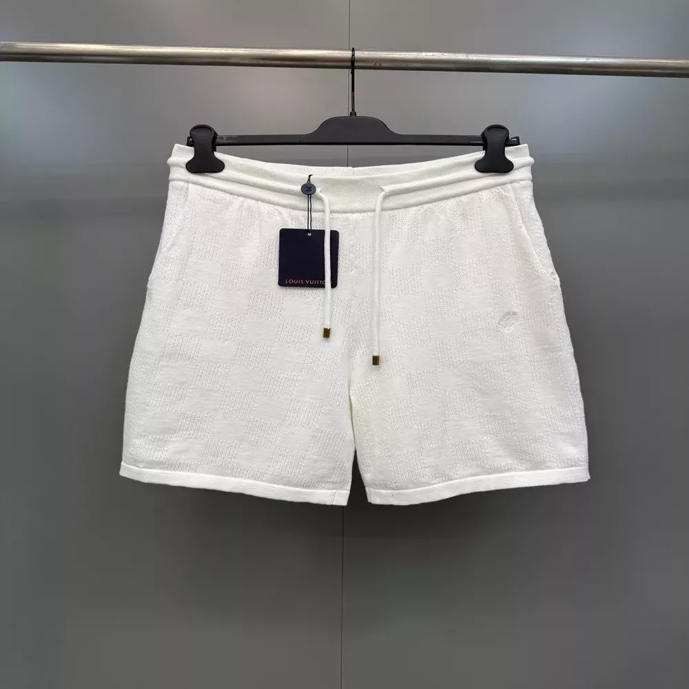 루이비통 체커보드 패턴 허리 스트링 반바지