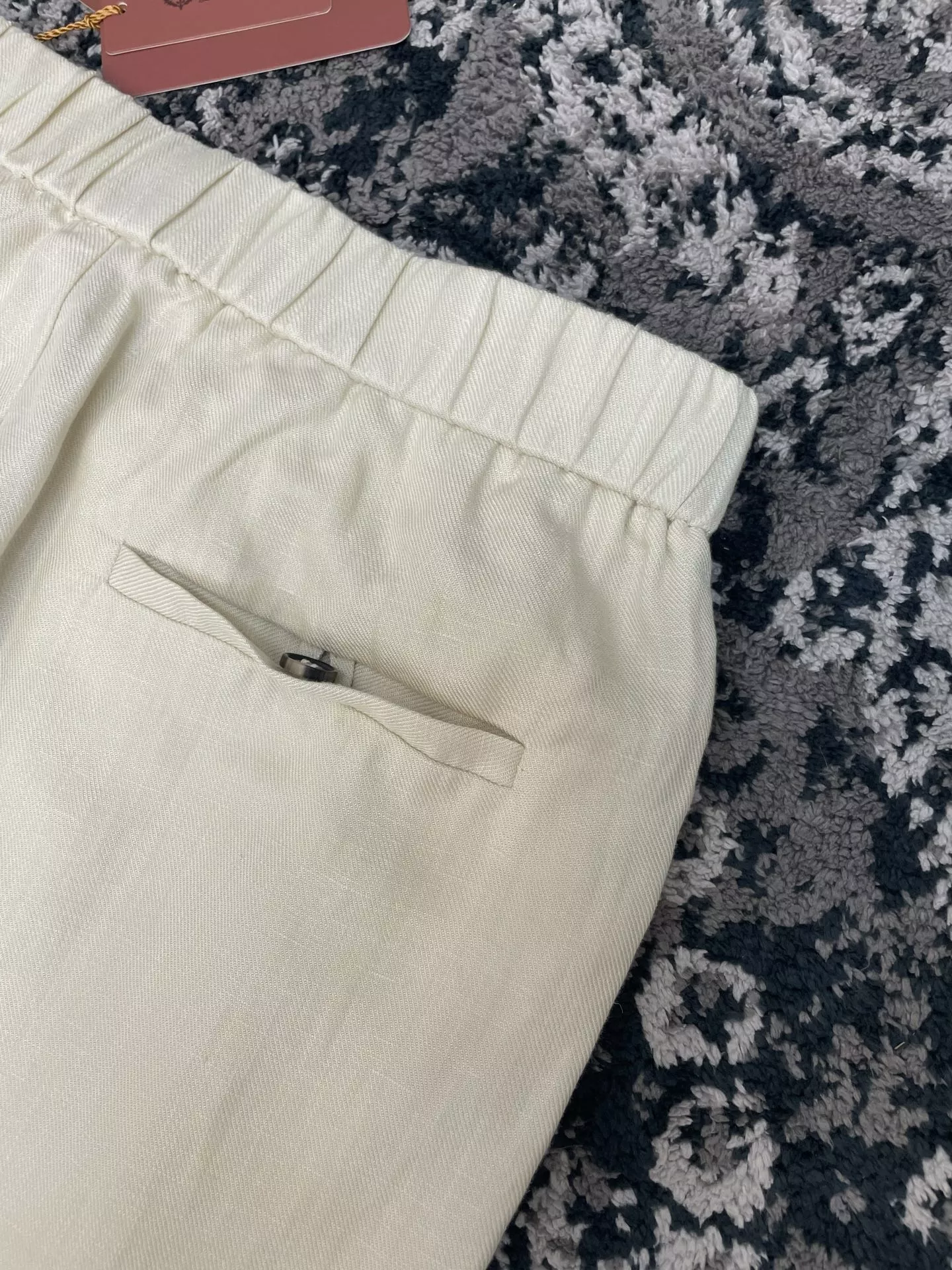 로로피아나 린넨 밴딩 허리 스트레이트 팬츠 상세 이미지 8
