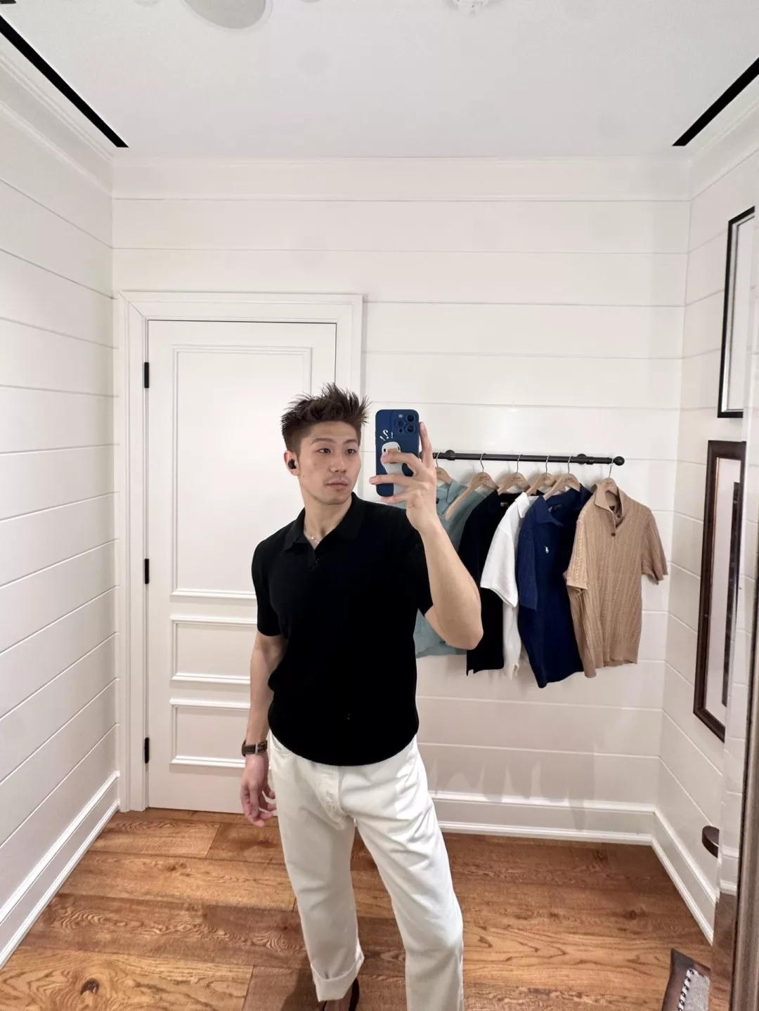 랄프로렌 브이넥 카라 린넨 니트 탑 상세 이미지 12