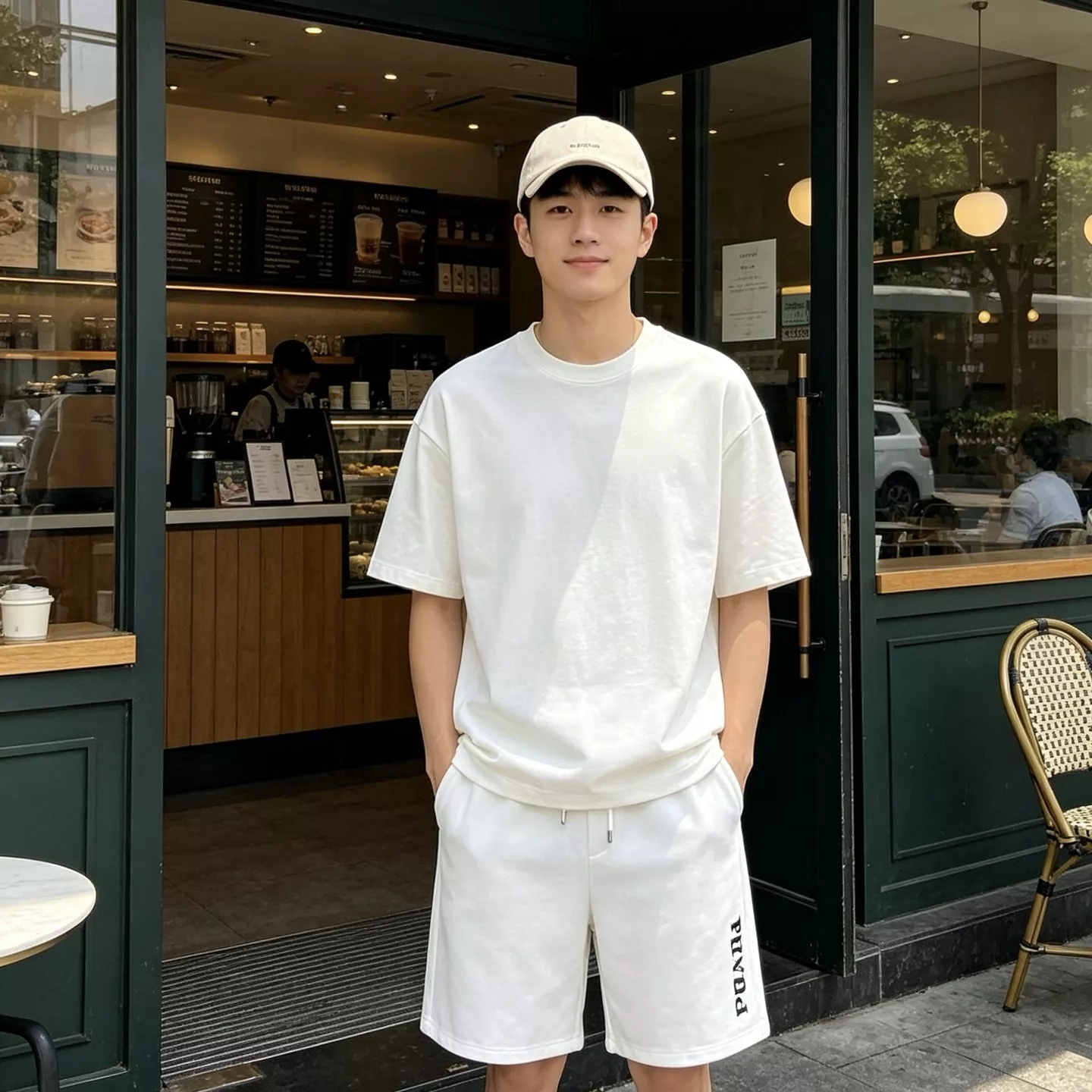 프라다 자수 레터링 로고 쇼츠 상세 이미지 13