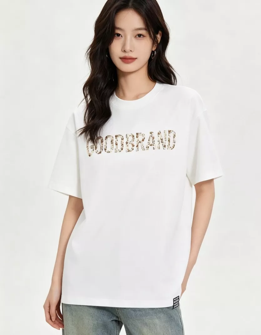 굿브랜드 로고 포인트 반팔 상의 상세 이미지 11