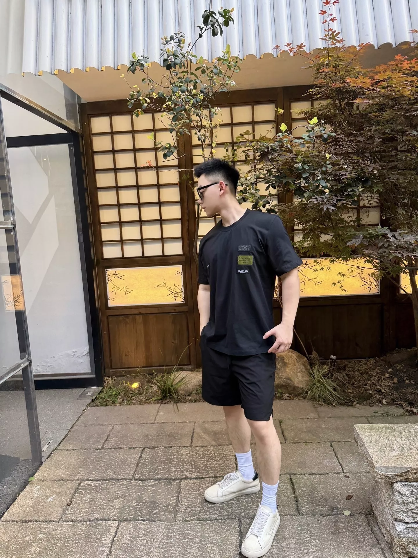 메종마르지엘라 MM6 숫자 라벨 코튼 반팔 탑 상세 이미지 14