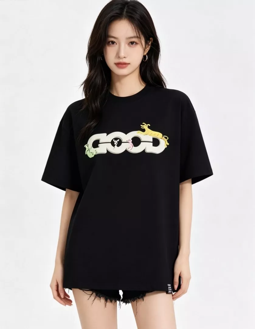 굿브랜드 퍼피 발포 프린트 반팔 상의 상세 이미지 11