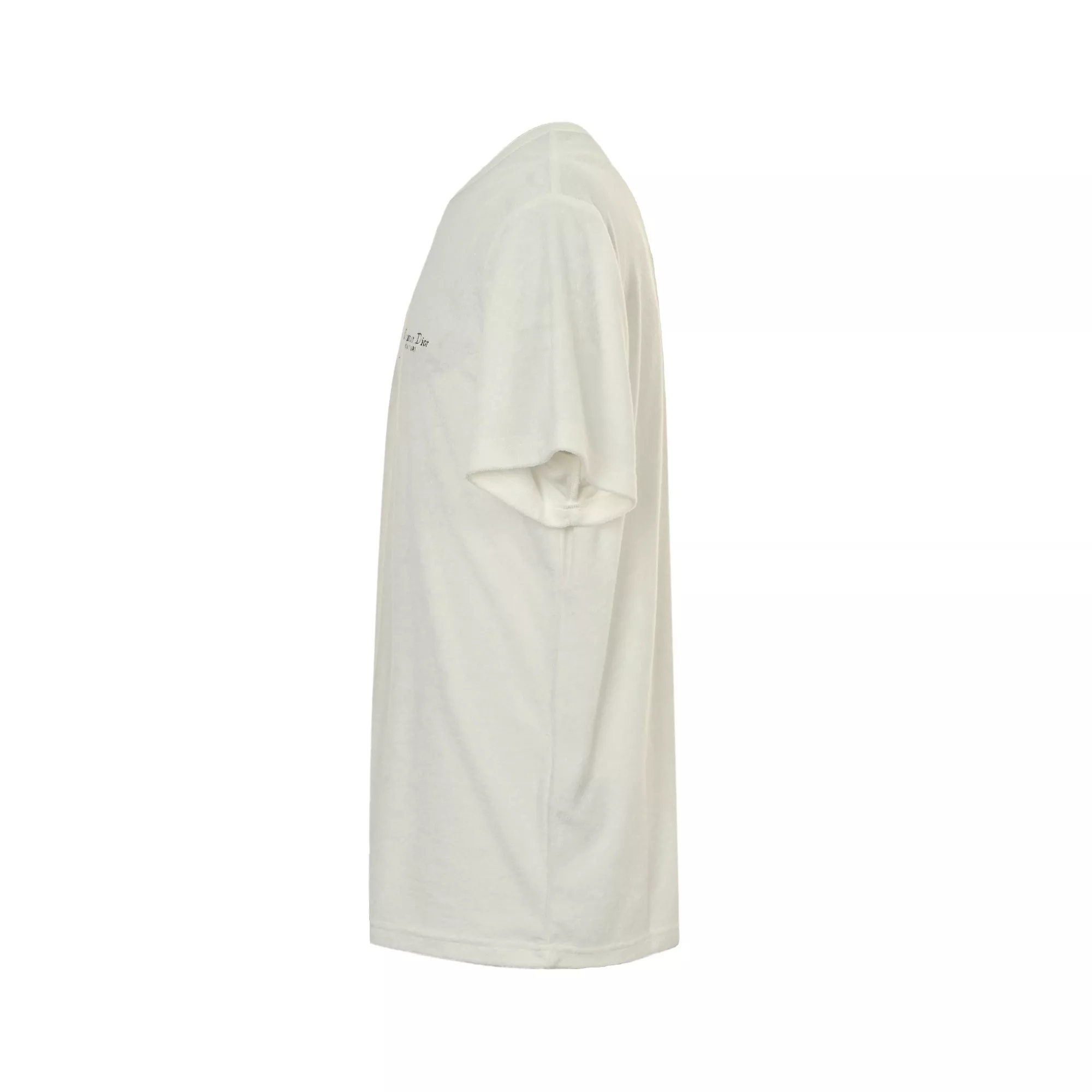 디올 꾸뛰르 로고 자수 타월 원단 반팔 탑 상세 이미지 2