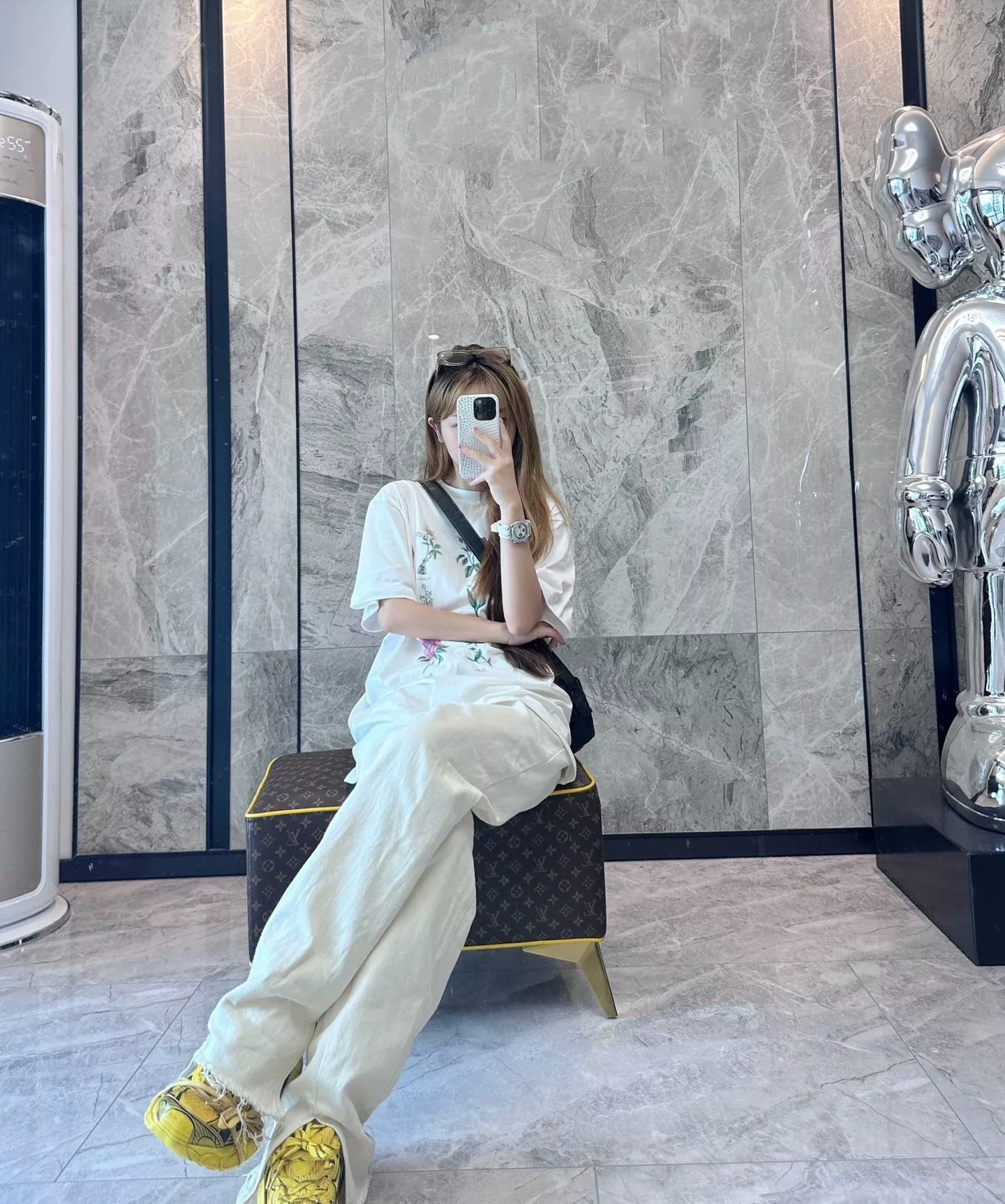 디올 플라워 그래픽 코튼 탑 상세 이미지 16