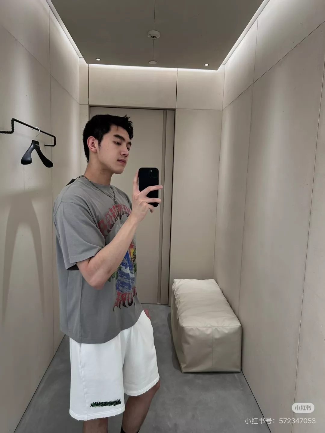 발렌시아가 스프레이 아트 포인트 밴딩 반바지 상세 이미지 12
