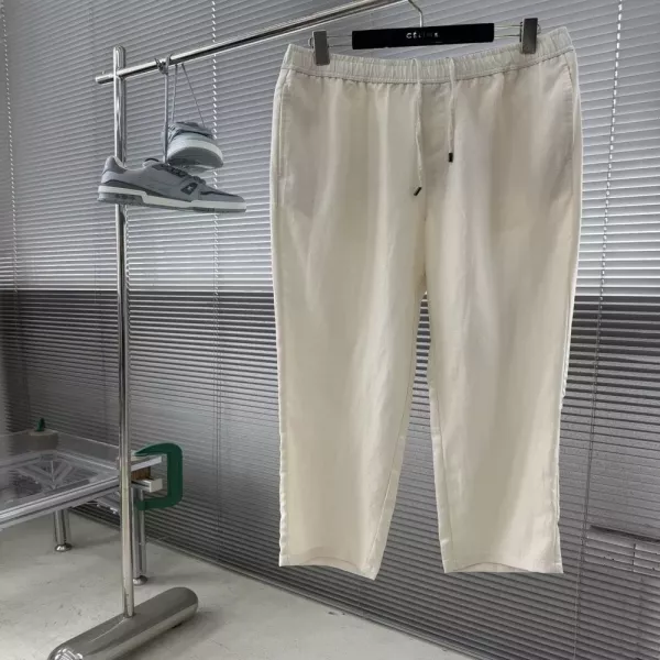 로로피아나 린넨 드로스트링 자수 팬츠